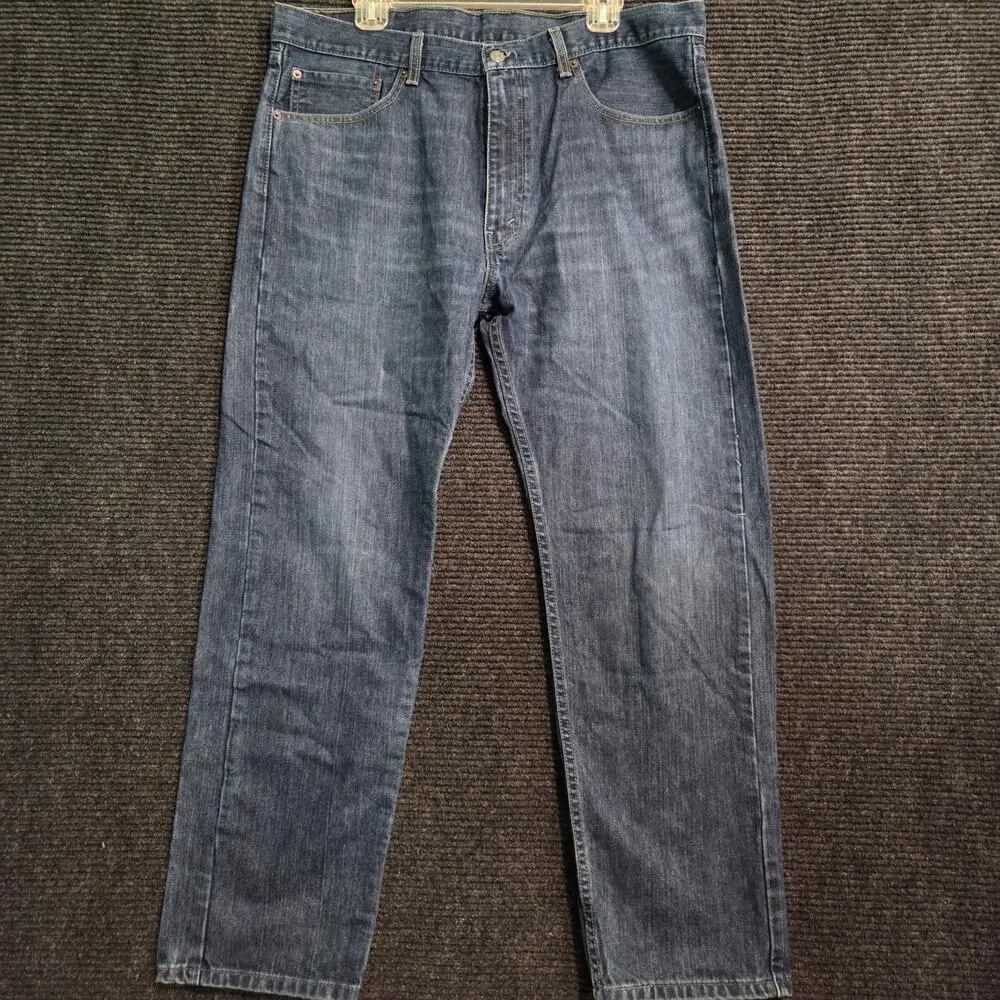 Levi's 505 Regular Fit Jeans Men’s Size 38x30 Medium Wash Denim Straight Leg